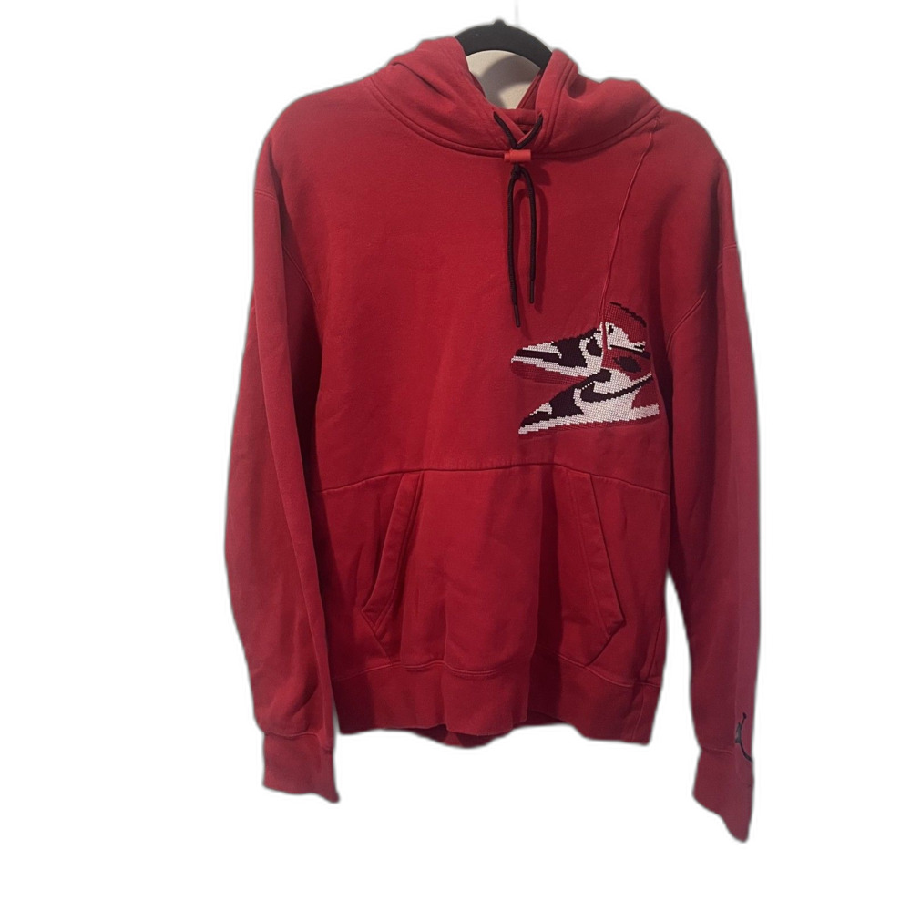 Jordan Brand Air Jordan 1 Graphic Hoodie Red Men's Size Small CT3457-687
